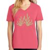 Cotton Women's V-neck Tee sing united test Thumbnail