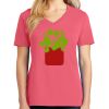 Cotton Women's V-neck Tee sing united test Thumbnail