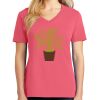 Cotton Women's V-neck Tee sing united test Thumbnail