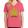 Cotton Women's V-neck Tee sing united test Thumbnail