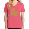 Cotton Women's V-neck Tee sing united test Thumbnail