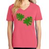 Cotton Women's V-neck Tee sing united test Thumbnail