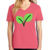 Cotton Women's V-neck Tee sing united test Thumbnail