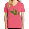 Cotton Women's V-neck Tee sing united test Thumbnail