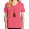 Cotton Women's V-neck Tee sing united test Thumbnail