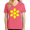 Cotton Women's V-neck Tee sing united test Thumbnail