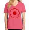 Cotton Women's V-neck Tee sing united test Thumbnail