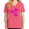 Cotton Women's V-neck Tee sing united test Thumbnail