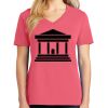 Cotton Women's V-neck Tee sing united test Thumbnail