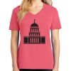 Cotton Women's V-neck Tee sing united test Thumbnail