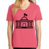 Cotton Women's V-neck Tee sing united test Thumbnail