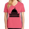 Cotton Women's V-neck Tee sing united test Thumbnail