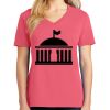 Cotton Women's V-neck Tee sing united test Thumbnail