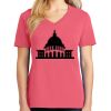 Cotton Women's V-neck Tee sing united test Thumbnail