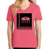 Cotton Women's V-neck Tee sing united test Thumbnail