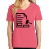 Cotton Women's V-neck Tee sing united test Thumbnail