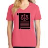 Cotton Women's V-neck Tee sing united test Thumbnail
