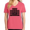 Cotton Women's V-neck Tee sing united test Thumbnail