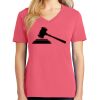 Cotton Women's V-neck Tee sing united test Thumbnail
