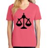 Cotton Women's V-neck Tee sing united test Thumbnail