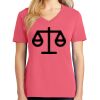 Cotton Women's V-neck Tee sing united test Thumbnail