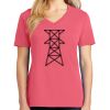 Cotton Women's V-neck Tee sing united test Thumbnail