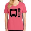 Cotton Women's V-neck Tee sing united test Thumbnail