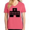 Cotton Women's V-neck Tee sing united test Thumbnail
