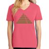 Cotton Women's V-neck Tee sing united test Thumbnail