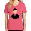 Cotton Women's V-neck Tee sing united test Thumbnail