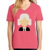 Cotton Women's V-neck Tee sing united test Thumbnail