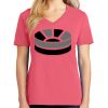 Cotton Women's V-neck Tee sing united test Thumbnail