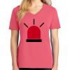 Cotton Women's V-neck Tee sing united test Thumbnail