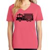 Cotton Women's V-neck Tee sing united test Thumbnail