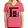 Cotton Women's V-neck Tee sing united test Thumbnail
