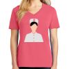 Cotton Women's V-neck Tee sing united test Thumbnail