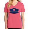 Cotton Women's V-neck Tee sing united test Thumbnail