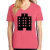 Cotton Women's V-neck Tee sing united test Thumbnail