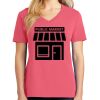 Cotton Women's V-neck Tee sing united test Thumbnail