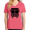 Cotton Women's V-neck Tee sing united test Thumbnail