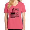 Cotton Women's V-neck Tee sing united test Thumbnail