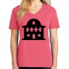 Cotton Women's V-neck Tee sing united test Thumbnail