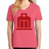 Cotton Women's V-neck Tee sing united test Thumbnail