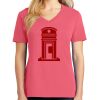 Cotton Women's V-neck Tee sing united test Thumbnail