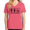 Cotton Women's V-neck Tee sing united test Thumbnail