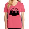 Cotton Women's V-neck Tee sing united test Thumbnail