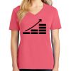 Cotton Women's V-neck Tee sing united test Thumbnail
