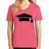 Cotton Women's V-neck Tee sing united test Thumbnail