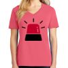 Cotton Women's V-neck Tee sing united test Thumbnail