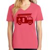 Cotton Women's V-neck Tee sing united test Thumbnail